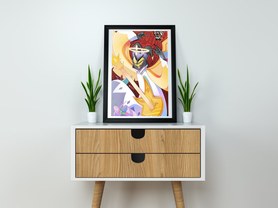 Hazbin Hotel Adam Print: First Man Cartoon Poster (11x17 Inches