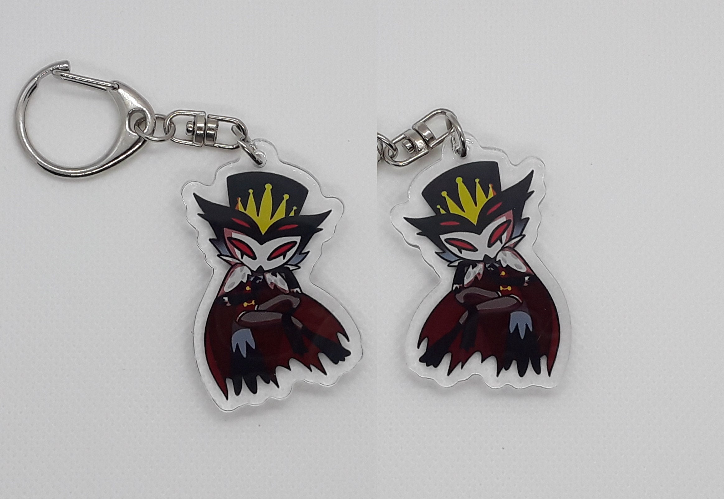 ヘルヴァボス アクリルキーホルダー、漫画風悪魔チャーム（2インチ 