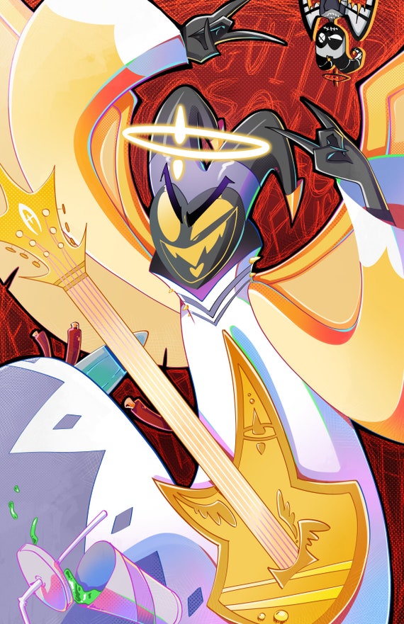 Hazbin Hotel Adam Print: First Man Cartoon Poster (11x17 Inches