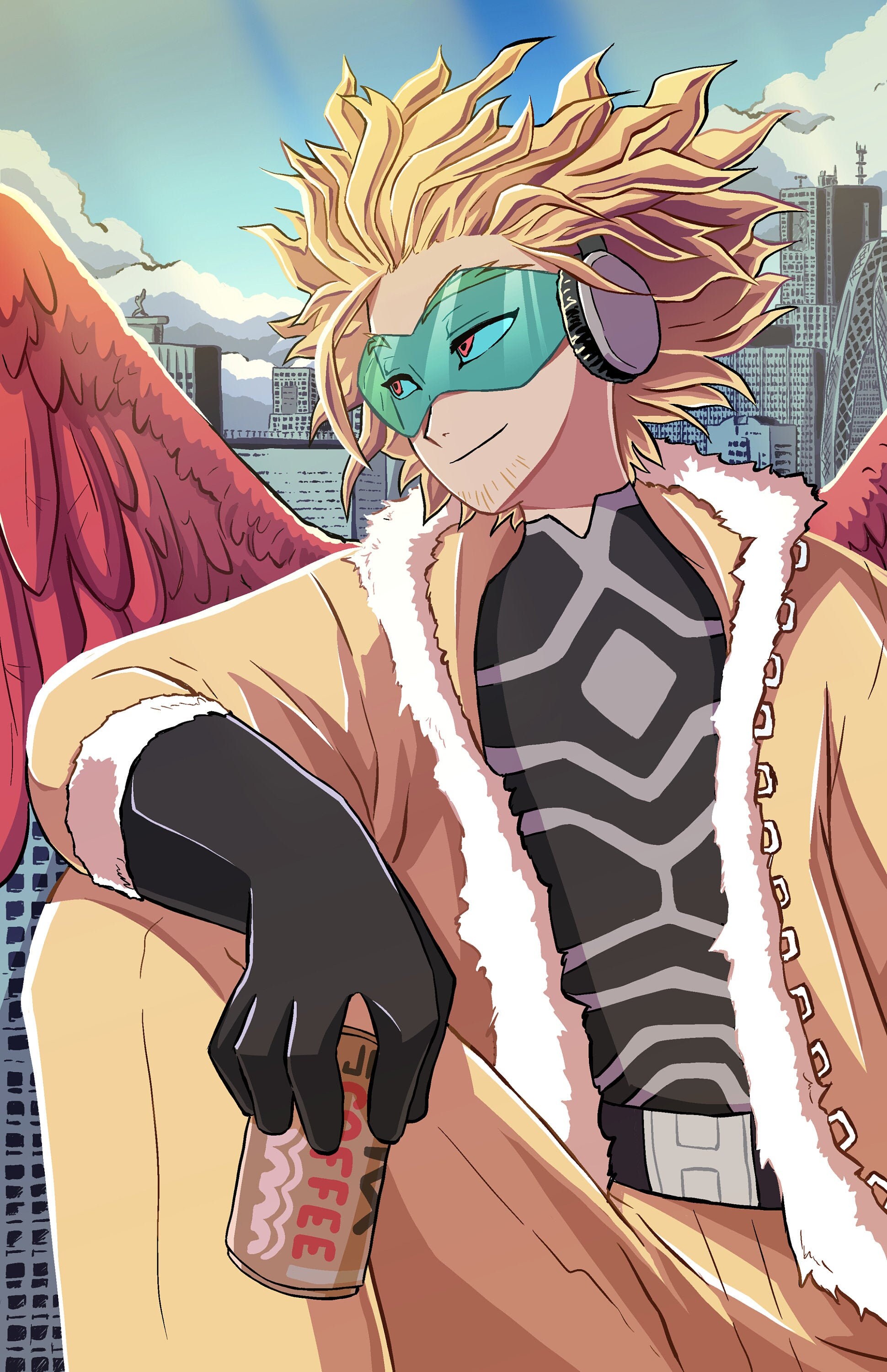 Hawks Holofoil Poster MHA BNHA | Etsy