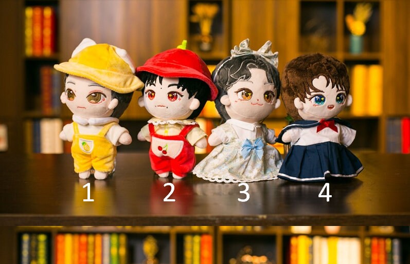 Doll Clothes for 20cm Idol Korea Kpop EXO Dolls Accessories Plush Doll's Clothing Sweater Stuffed Toy Dolls Outfit for Korea Kpop EXO Dolls