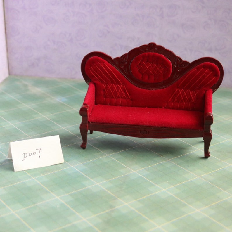 1:12 Dollhouse Miniature Furniture Set Sofa Accessory for Dolls Accessories Kids Gift Pretend Doll House Decor