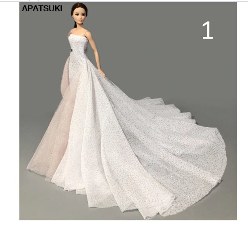barbie doll white dress