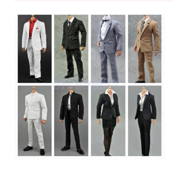 1:6 Male Hooddie Vest Suit Costum for Action Figures Doll Accessories DIY