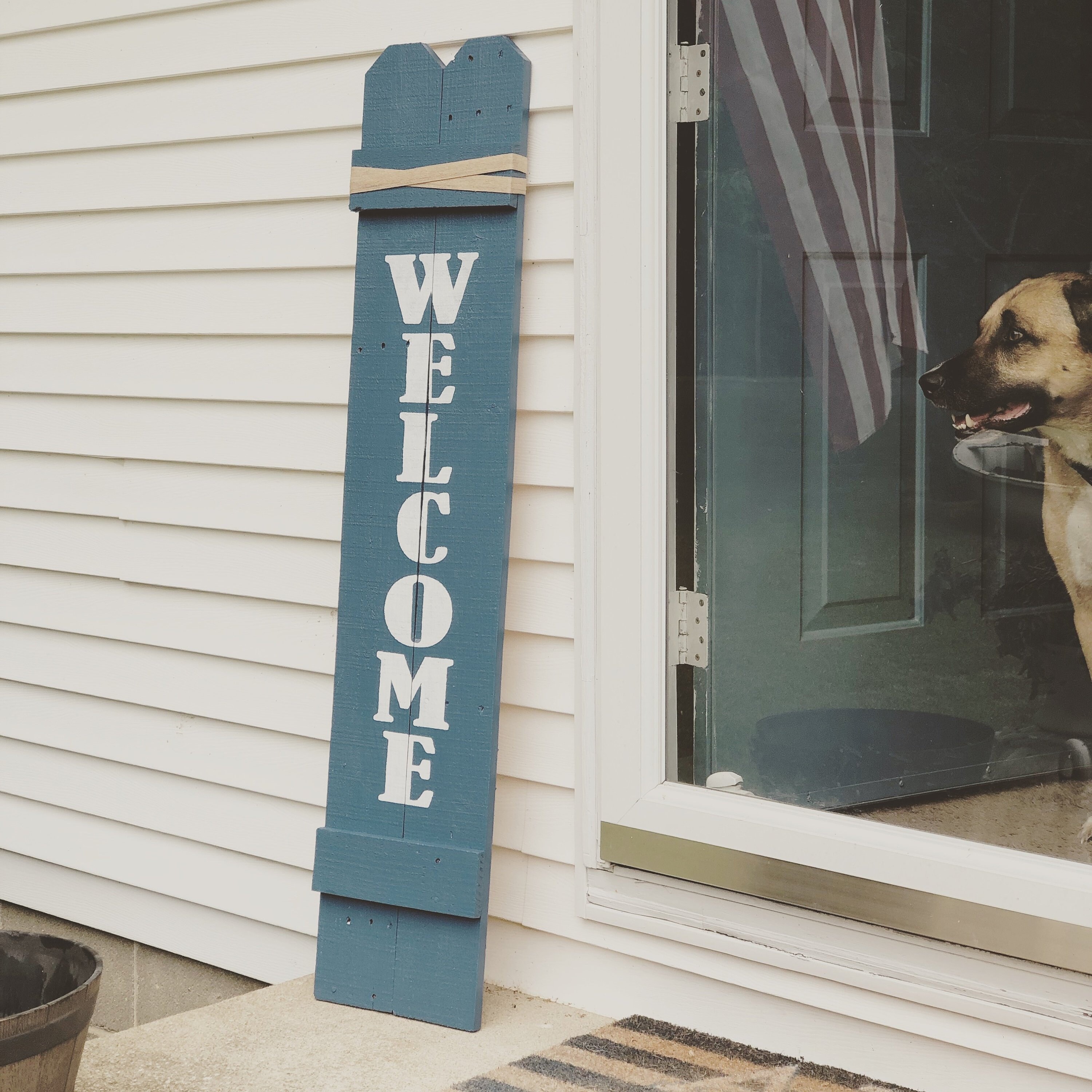 Welcome Sign For Front Porch Farmhouse Rustic Style Custom