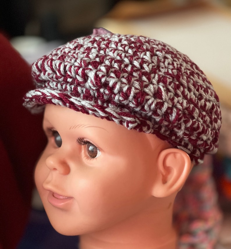 Crochet Newsboy Hat