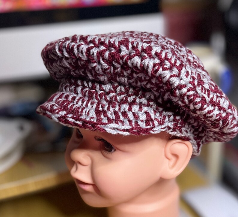 Crochet Newsboy Hat