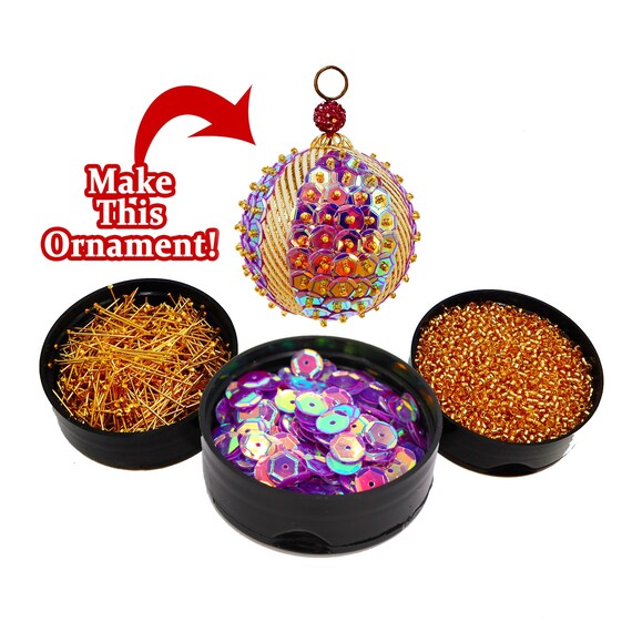 beaded sequin ornament kits