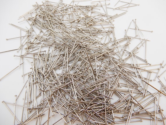 300 Count Silver 3/4 Inch .75 Inch or 1.9CM Sequin Pins, 12 Sequin