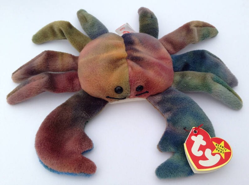 Ty Beanie Babies Claude the Crab 1996 Generation 5 With 6 - Etsy