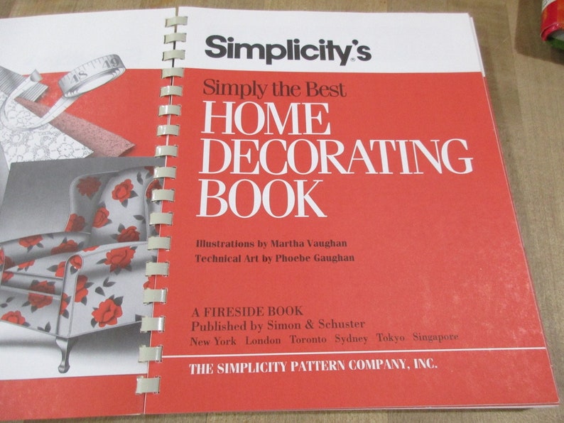 good condiiton Simplicity/'s Simply The Best Home Decorating Book by Simplicity Pattern Co 1993 spiral bound