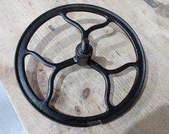 Antique New Howard Treadle Sewing Machine Part  :  Flywheel