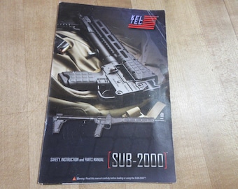 Kel-Tec Sub-2000 Safety Instruction and Parts Manual  (w17)