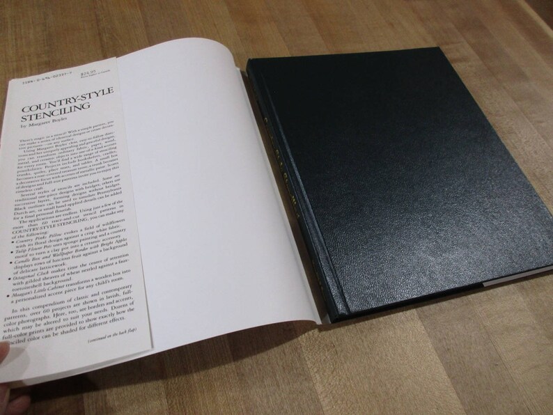 Country Style Stenciling by Margaret Boyles 1991 Hardcover book with dust jacket good condition