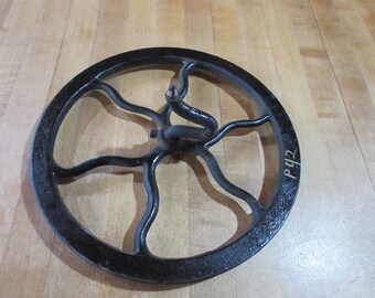 Antique 1902 Singer Pedal Sewing Machine Class 27 Fly Wheel (p42)
