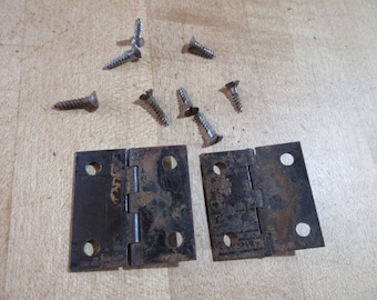 Antique New Howard Treadle Sewing Machine Part Serial number NM034220 :Hinges for small top lid