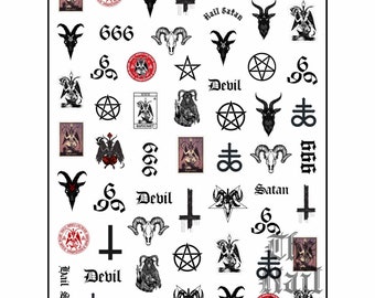 lilith sticker metalhead stickers satan sticker 666 stickers sheet lucifer sticker stickers sheet 666 stickers satan stickers