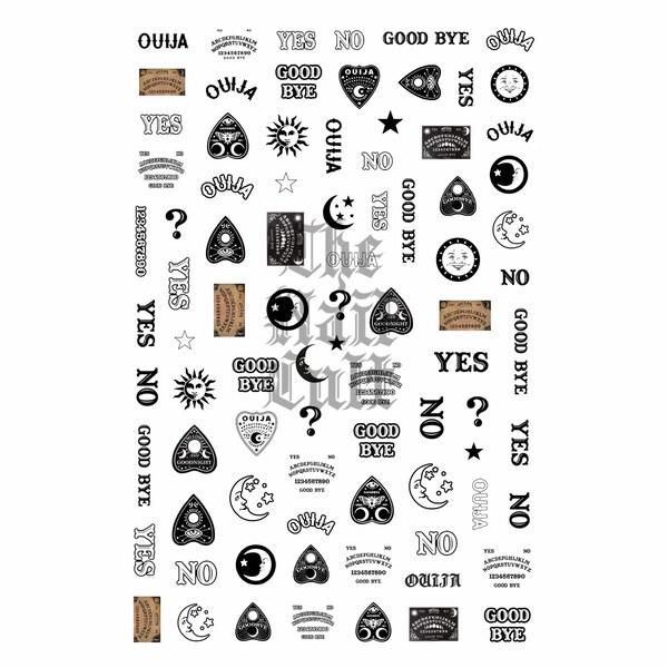 Nail Stickers Moon Etsy