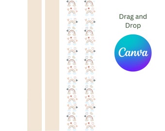 Lanyard Sublimationsvorlage, Lanyard SVG Canva Vorlage für Sublimation, Lanyard Vorlage PNG benutzerdefinierte Lanyard Sofort-Download