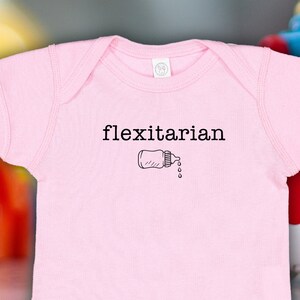 FLEXITARIAN Onesie, Funny Baby Onesies, Baby Clothes, Baby Shower Gift, Cool Baby Clothes, Funny Baby Gift, Cool Baby Onesies, Theyby