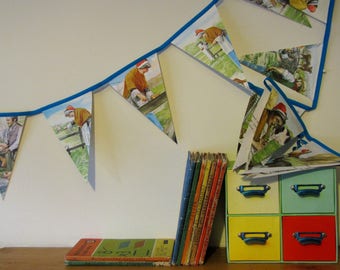 Vintage Ladybird book bunting - The Old Woman and her Pig