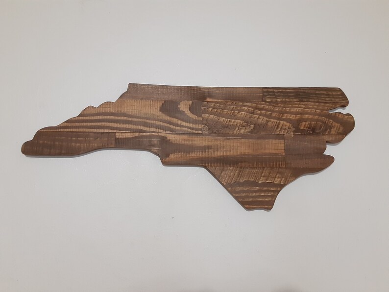 Wooden North Carolina State Sign Wall Art Decor Large Home Etsy