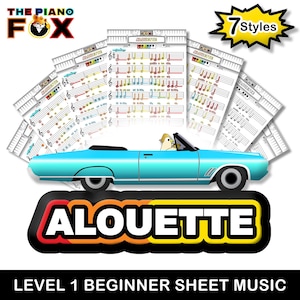 Alouette - Beginner Piano Sheet Music for Kids
