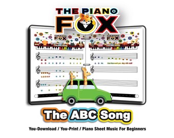 The ABC Song - The Piano Fox Sheet Music for Beginners