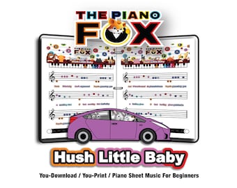 Hush Little Baby - The Piano Fox Sheet Music for Beginners