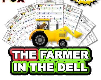 The Farmer in the Dell - Beginner Piano Sheet Music for Kids