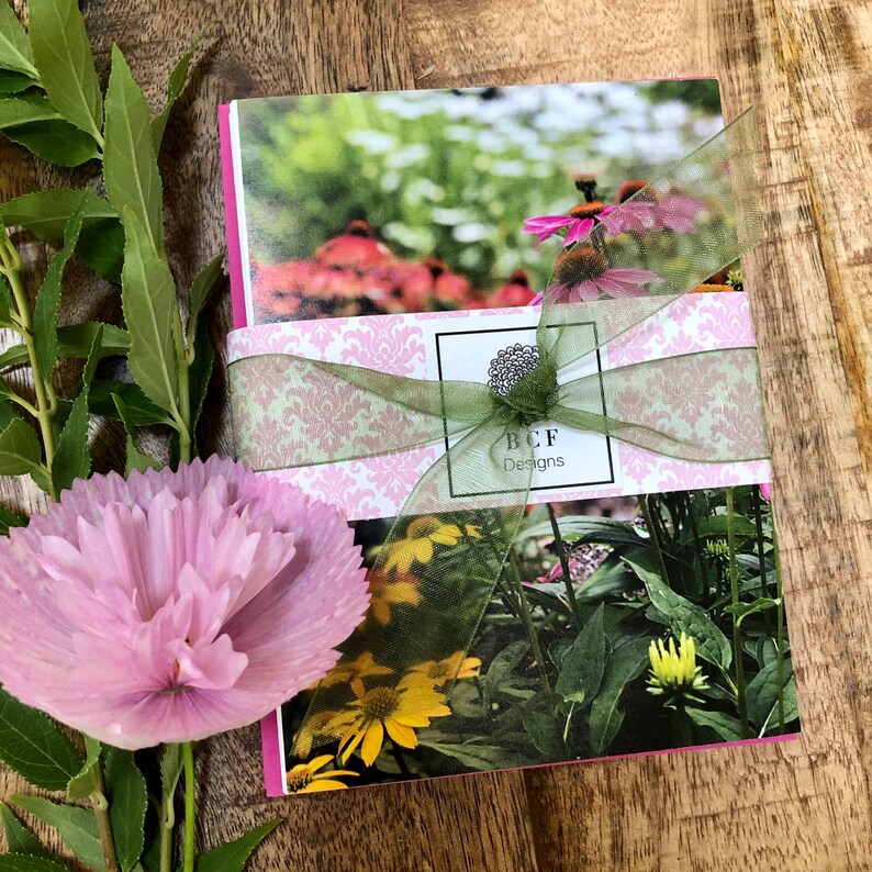 Floral notecards with envelopes, Echinacea, Colorful pink blank notecards, Set of 8, Stationery set, Floral greeting card set, Gardener gift image 5