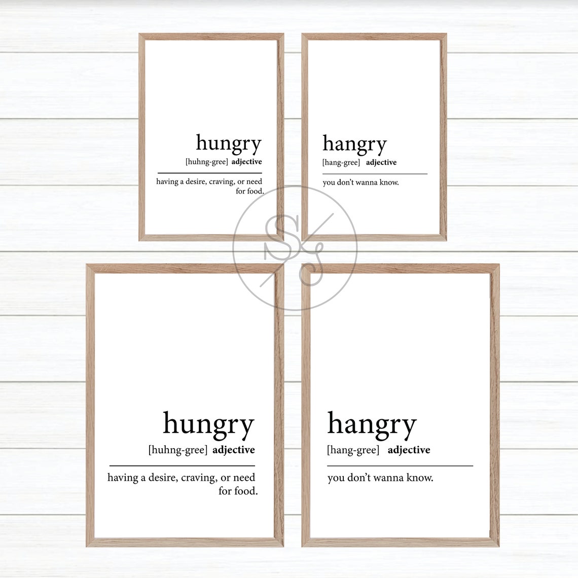 Hungry Sign, Hangry Sign, Kitchen Decor, Kitchen Wall Art, Instant ...
