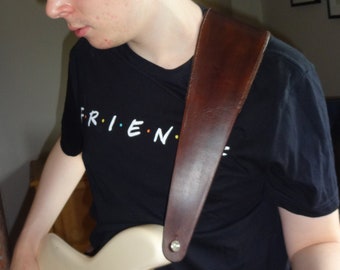 4 inch wide Guitar strap with Swade lining, Hand made.