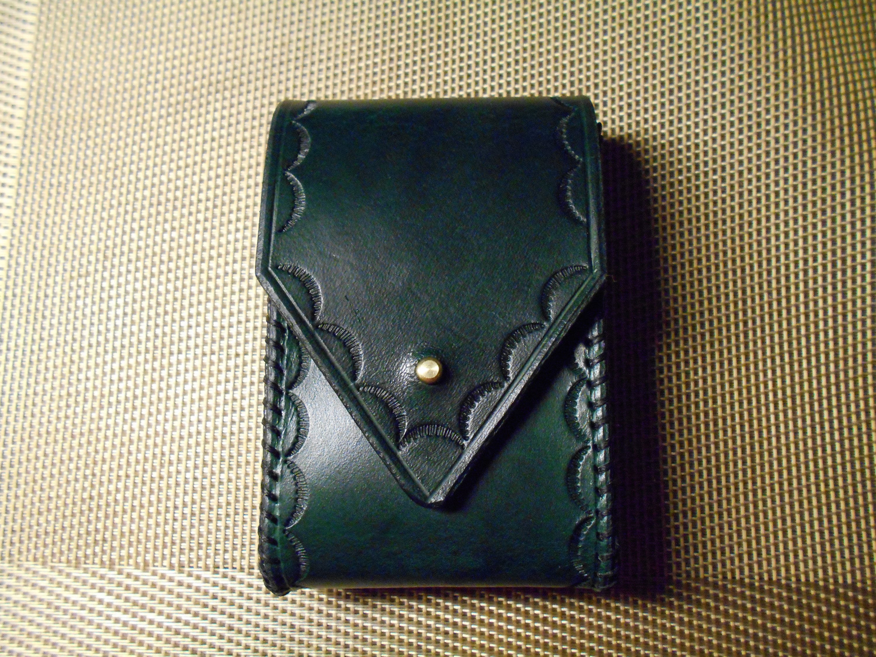 Customisable playing card pouch leather Etsy