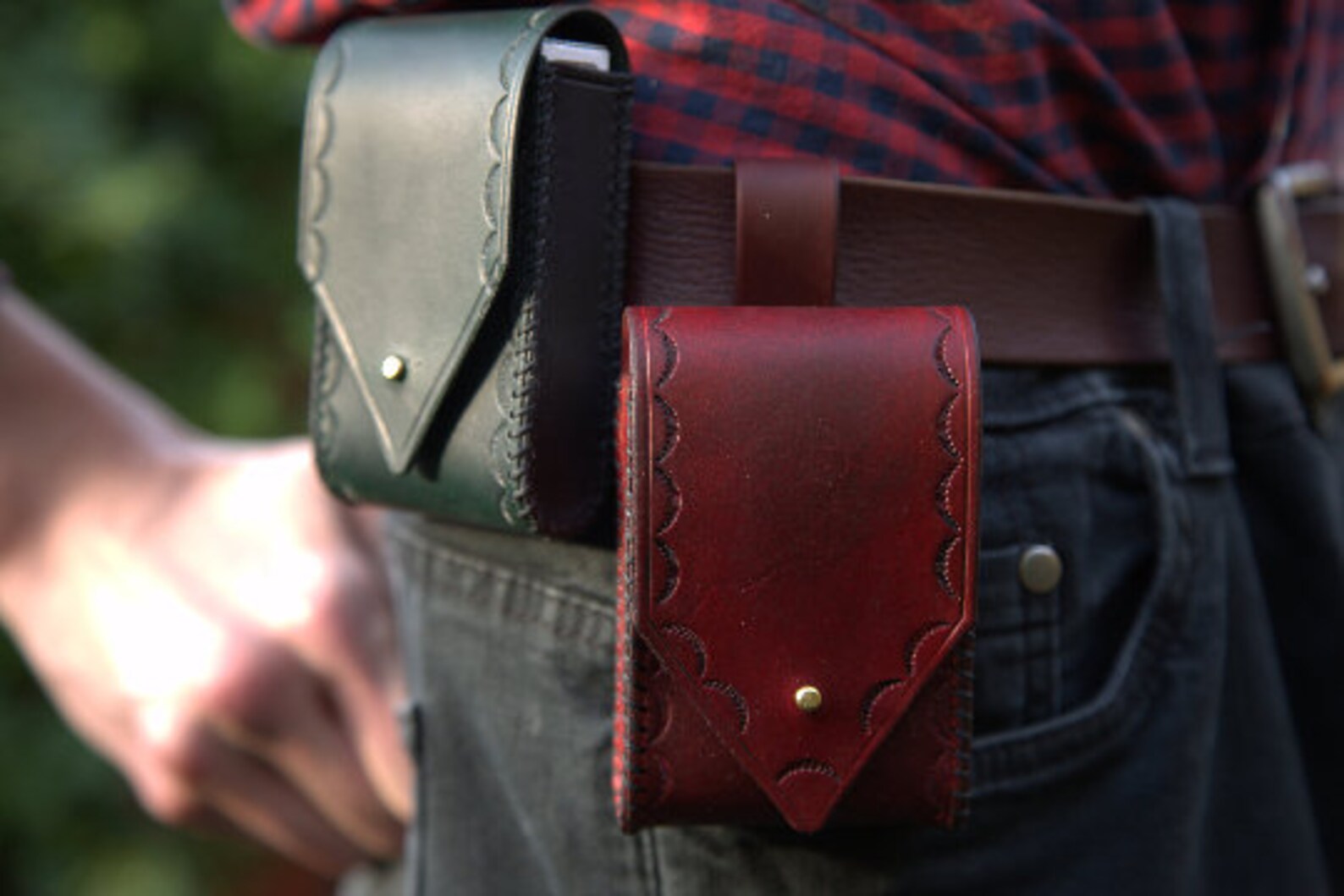 Customisable playing card pouch leather Etsy