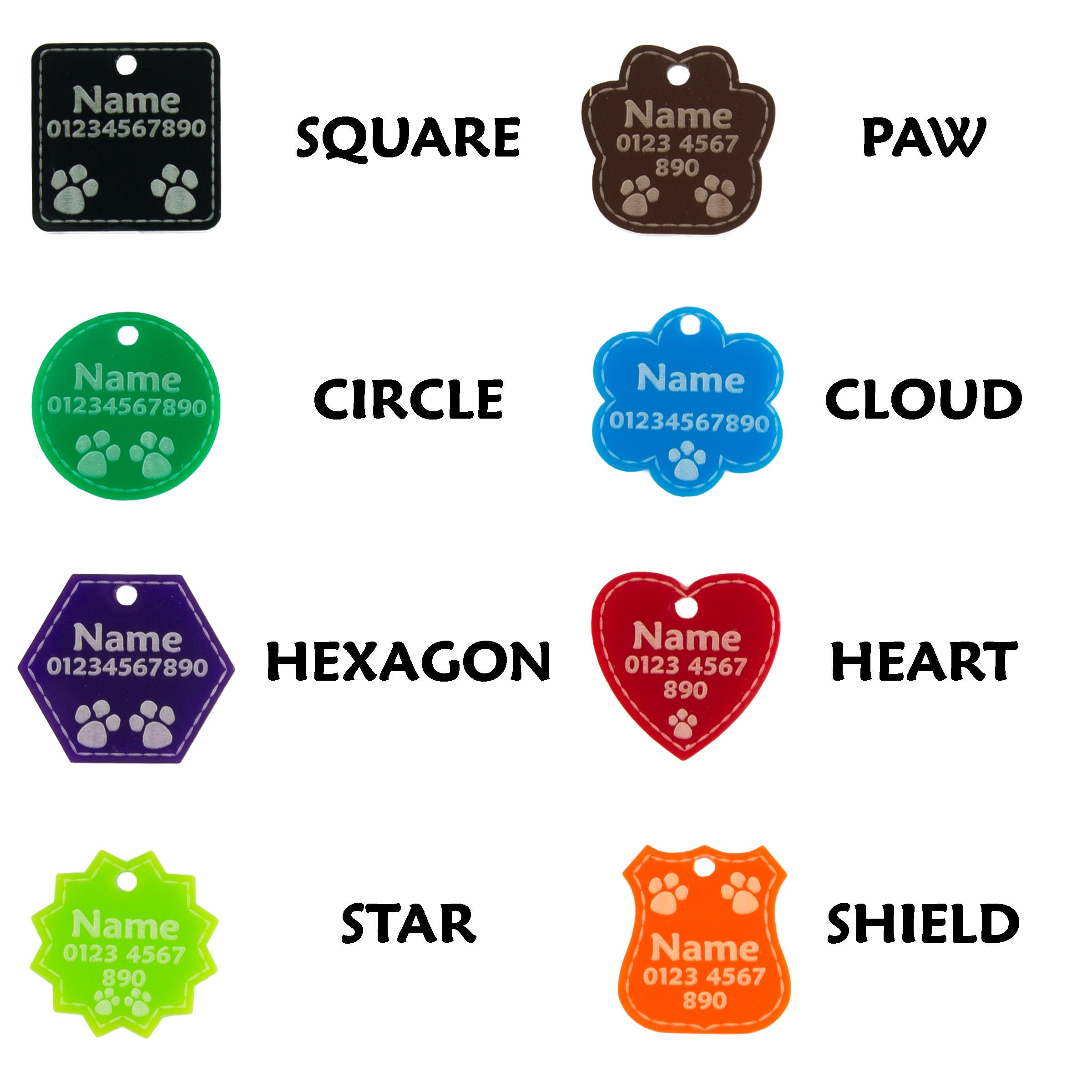 Dog Tag Personalize Pet Tag Pet Tag for Dog Pet Name Tag Etsy UK