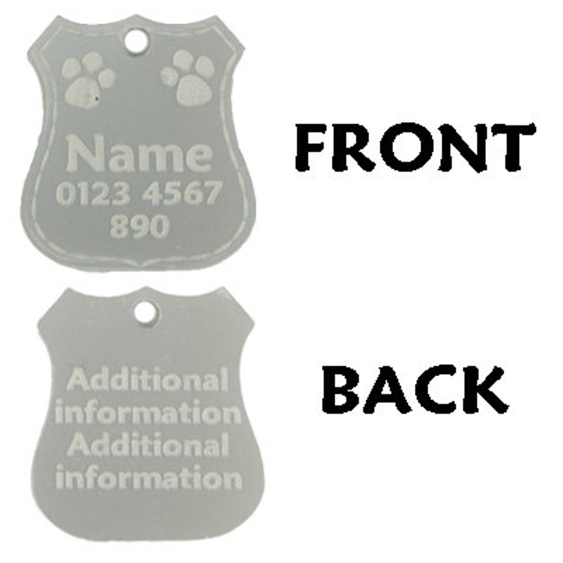 Luxury Dog Tags Cat Name Tags Engraved Personalised Pet ID Etsy
