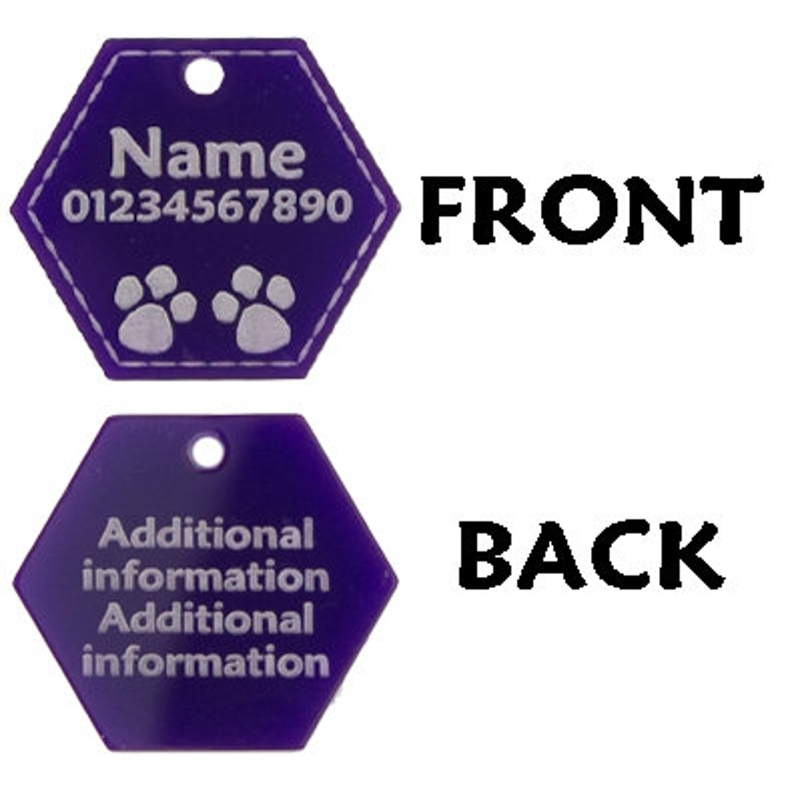 Dog Tag Personalize Pet Tag Pet Tag for Dog Pet Name Tag Etsy UK