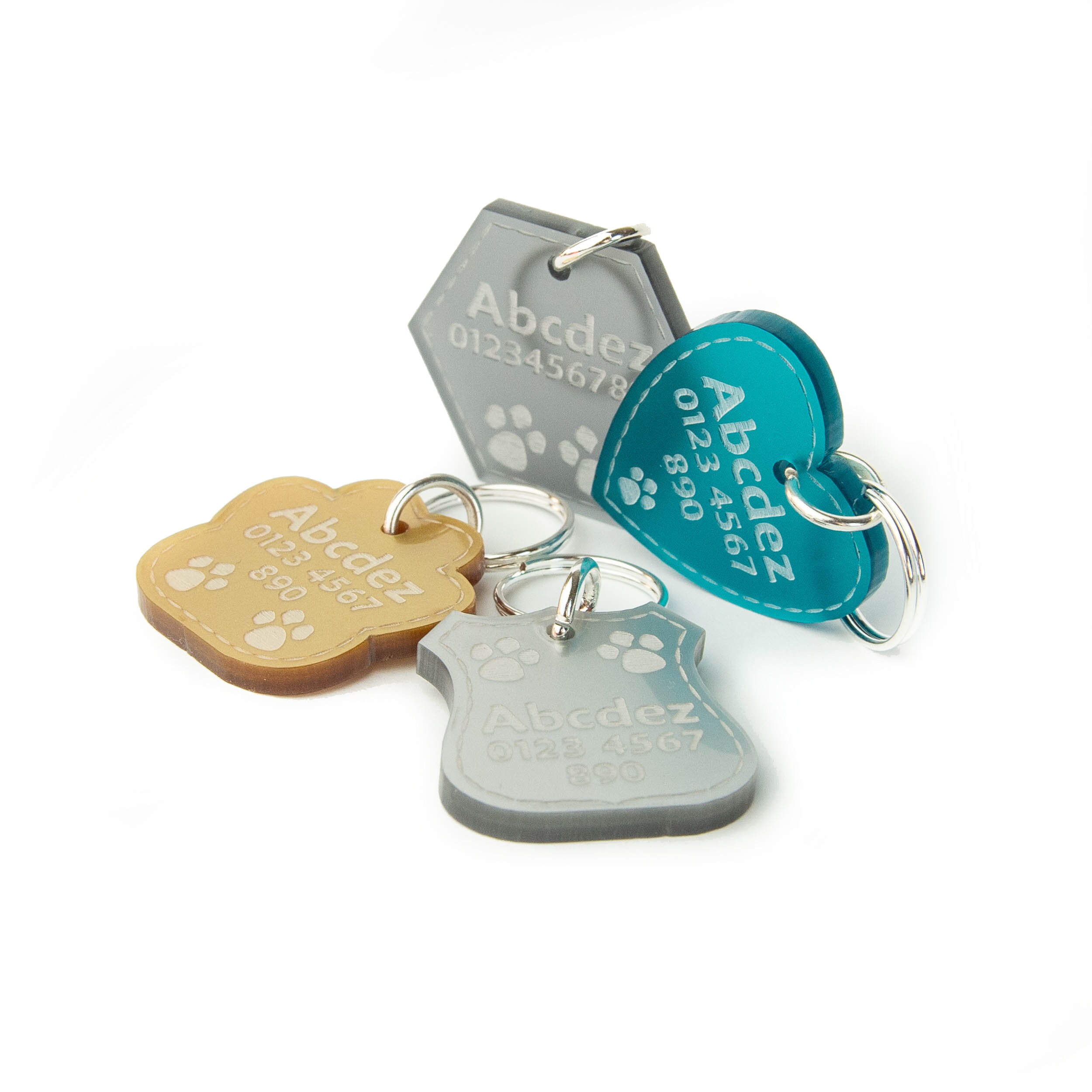 Luxury Dog Tags Cat Name Tags Engraved Personalised Pet ID Etsy UK