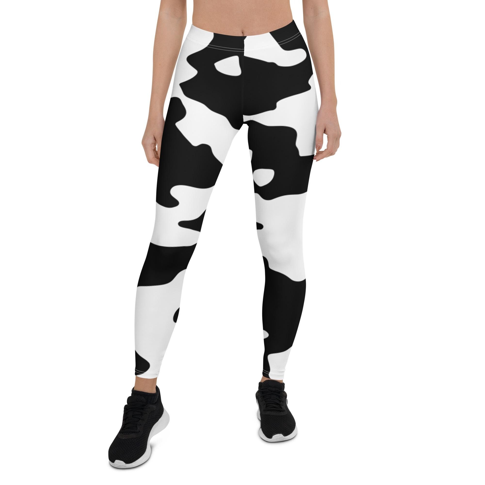 Yoga Leggings Cow Pattern Leggings Cow Pattern Leggings Cowhide