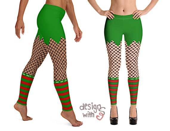 striped elf leggings