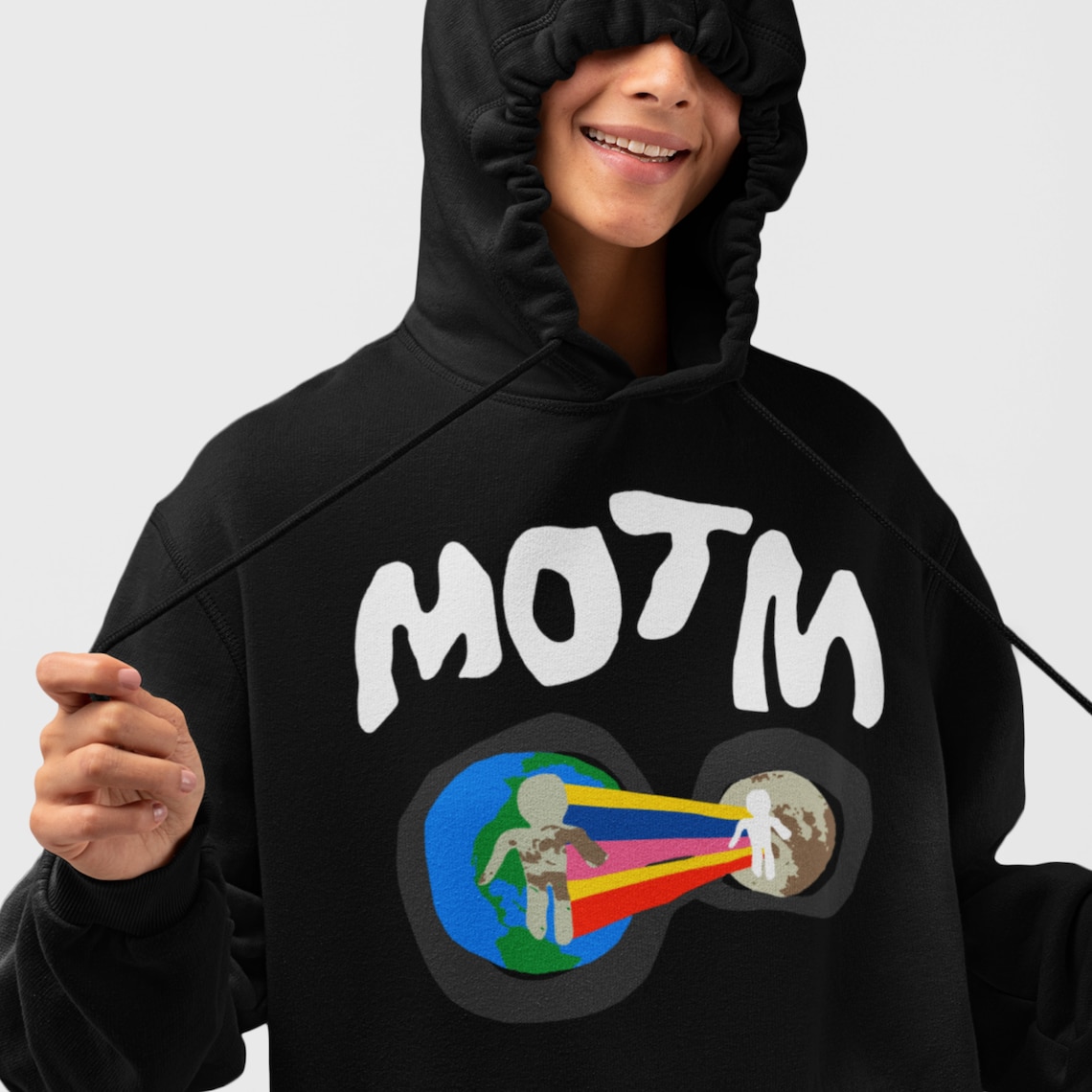 Man on The Moon 3 Kid Cudi Black Hoodie Inspired Merch / MOTM Etsy