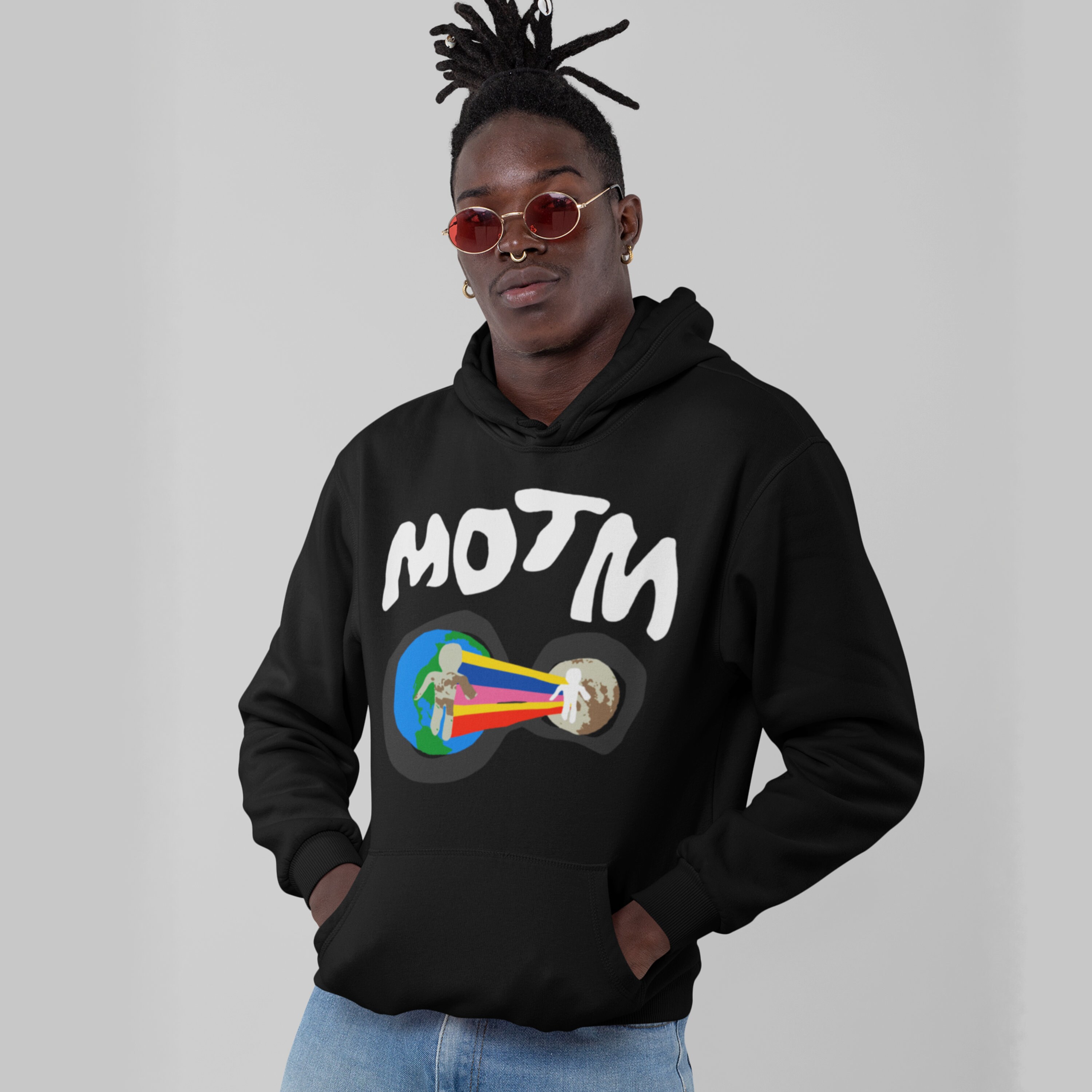 Man on The Moon 3 Kid Cudi Black Hoodie Inspired Merch MOTM Etsy