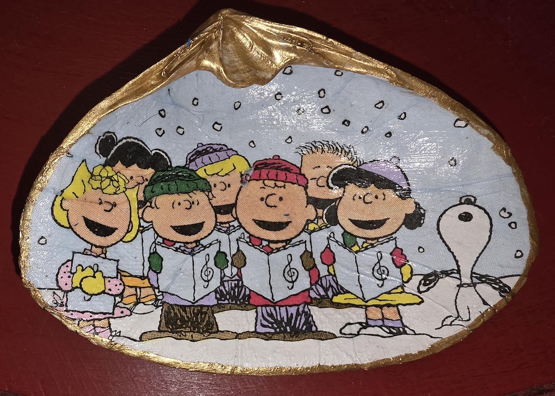 Shell Gang Decoupage Clam Shell Peanuts Gang - Etsy
