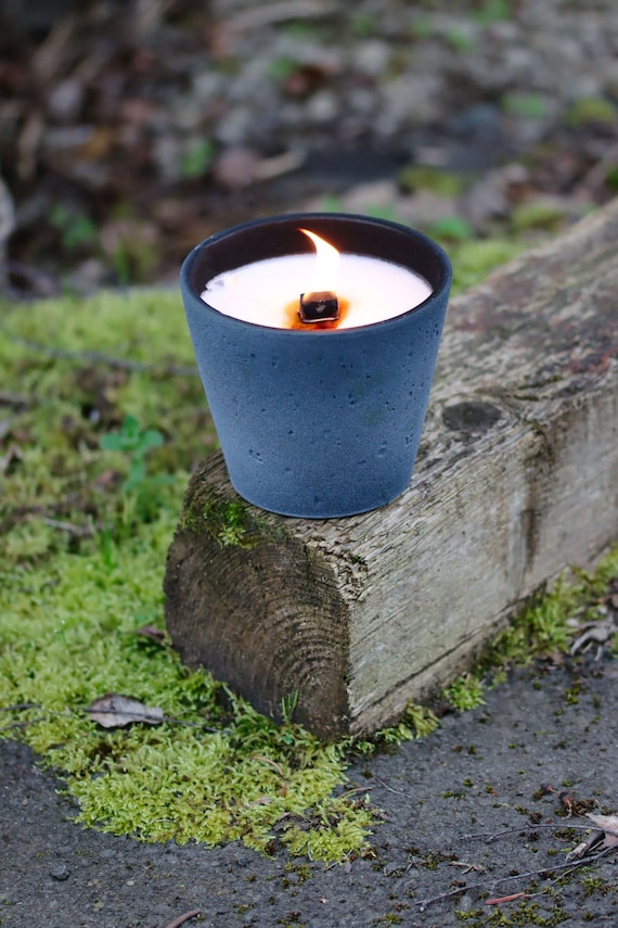 Outdoor Candle Ceramic Permanent Wick Design K003