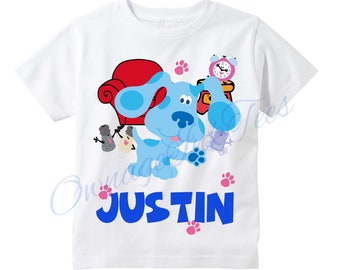 New Blues Clues Personalized Birthday T Shirt Party Favor Birthday Gift Present