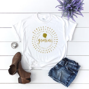 GEMINI Personality Traits | Unisex Tee | Womens T-shirt | Variety of COLORS | ZODIAC Sign | birthday | Fun Gift | Tumblr | Astrology