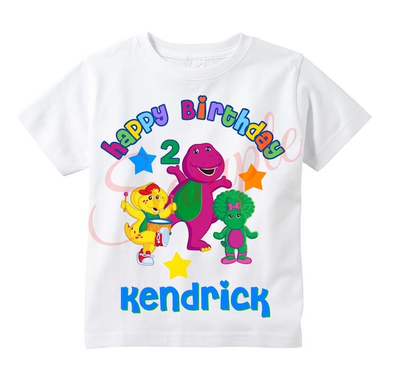 Barney birthday shirt Clearance