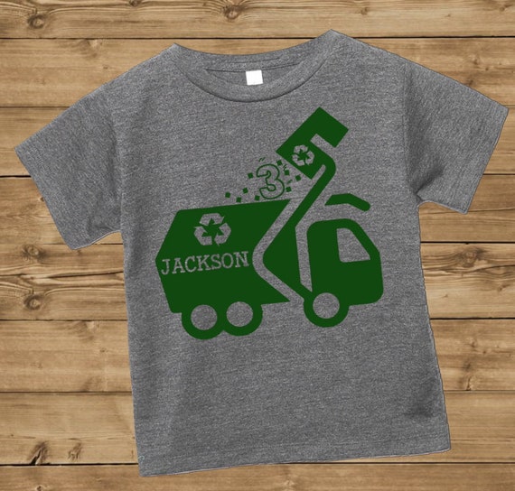 Garbage Truck Shirt Trash Birthday Recycle Tee Custom