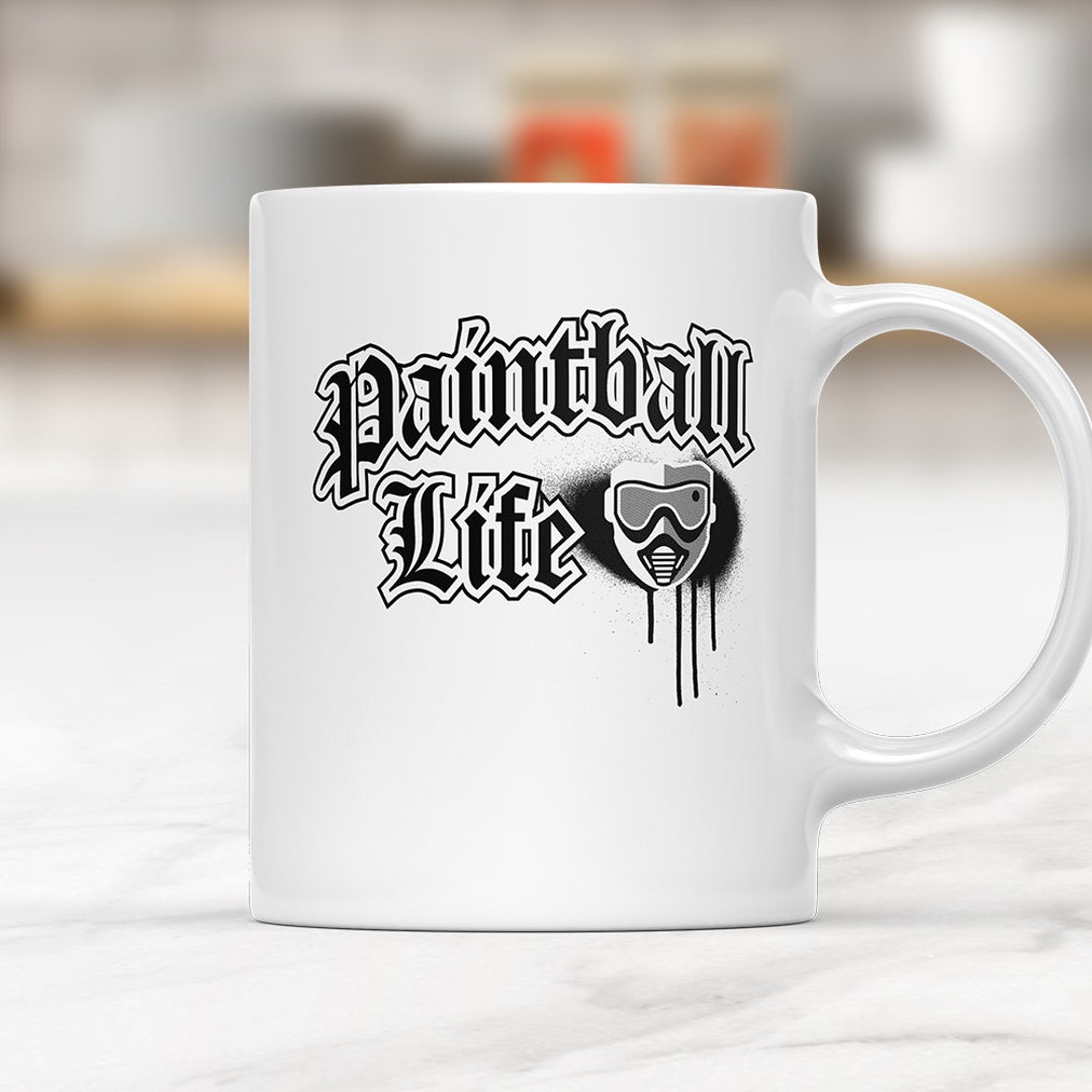 Paintball Mug Paintball Gift Paintballing Mug Paintball Etsy